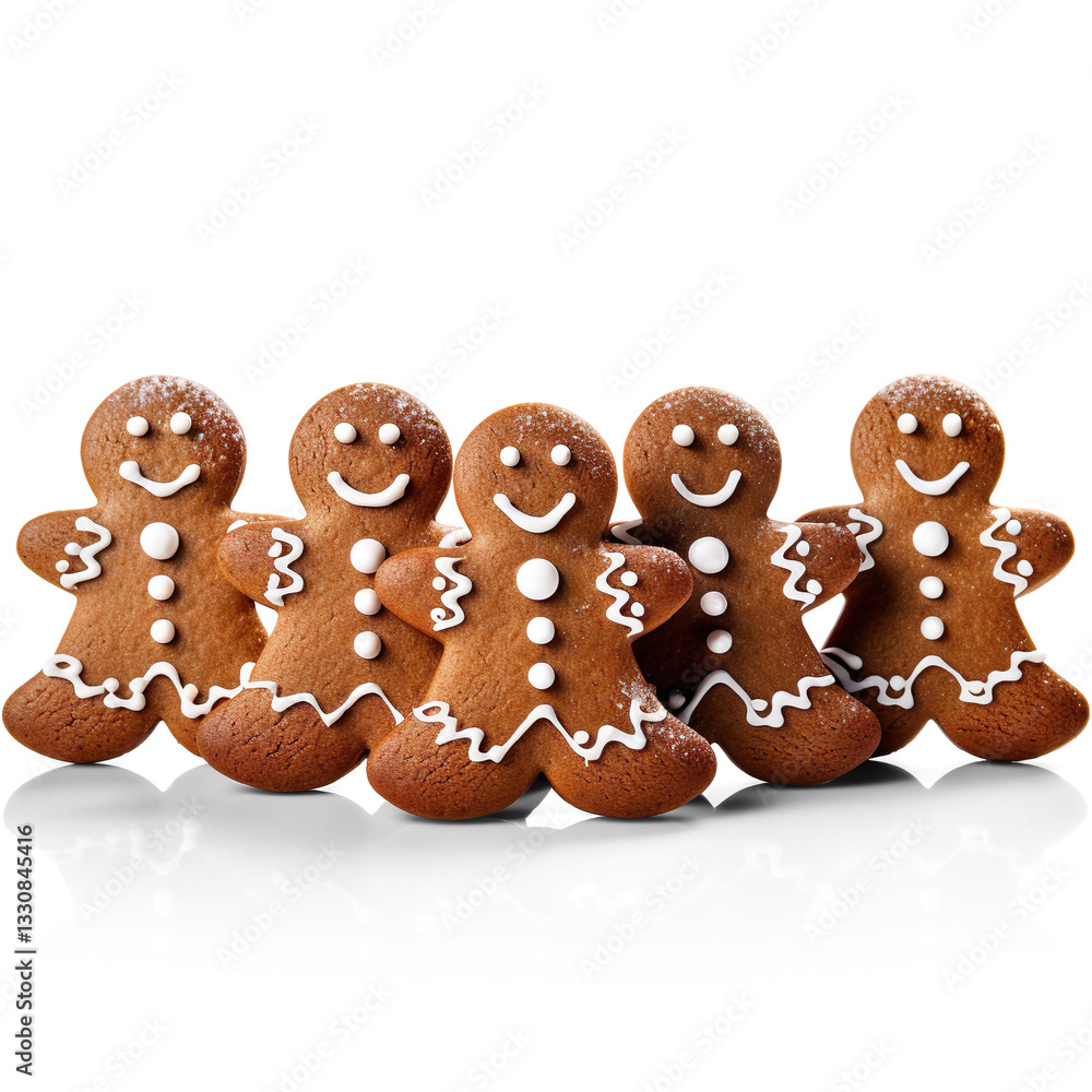 Cheerful Gingerbread Men Cookies Cheerful Gingerbread Men Cookies