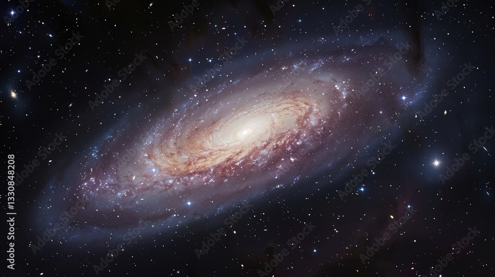 Naklejka premium _Star_galaxy_black_galactic_background_