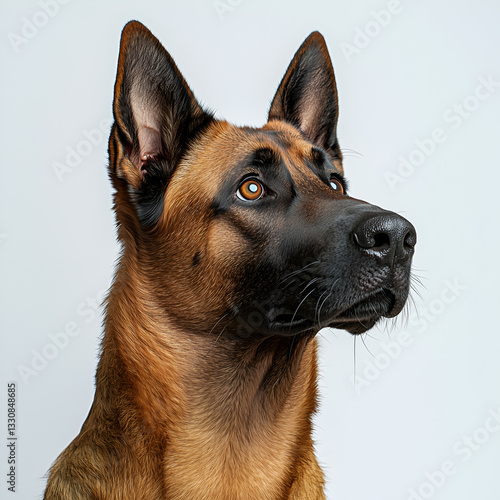 Noble Belgian Malinois Portrait: A Loyal and Intelligent Canine Companion