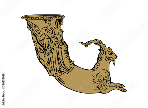 Ancient Rhyton Illustration.eps
