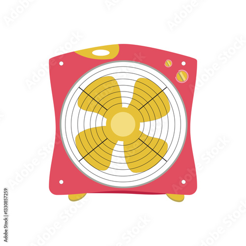 fan vector red