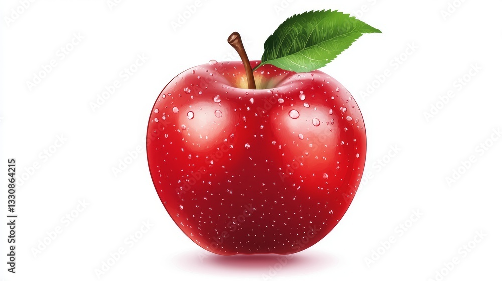 62.Dark Red Apple Isolated Vector: 62.Dark Red Apple Isolated Vector: