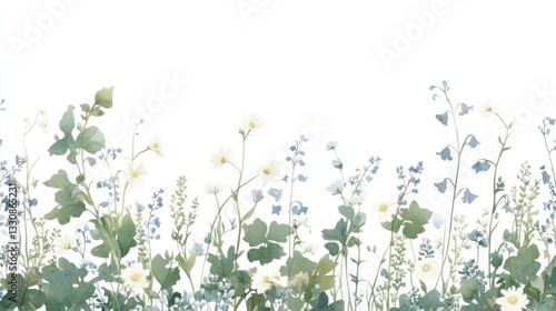 Delicate wildflowers border (1)