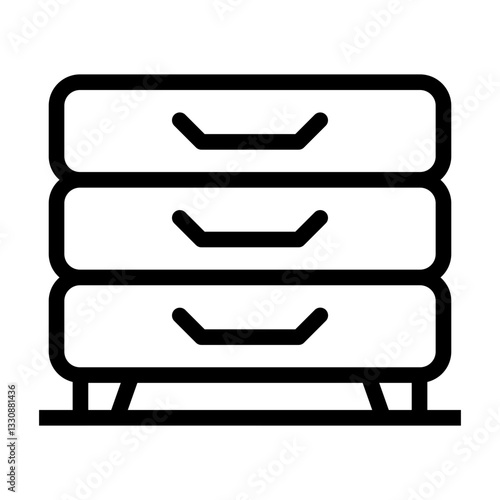 drawers Line Icon