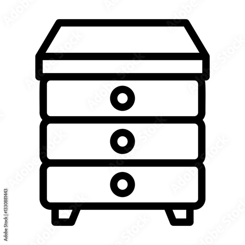 drawers Line Icon