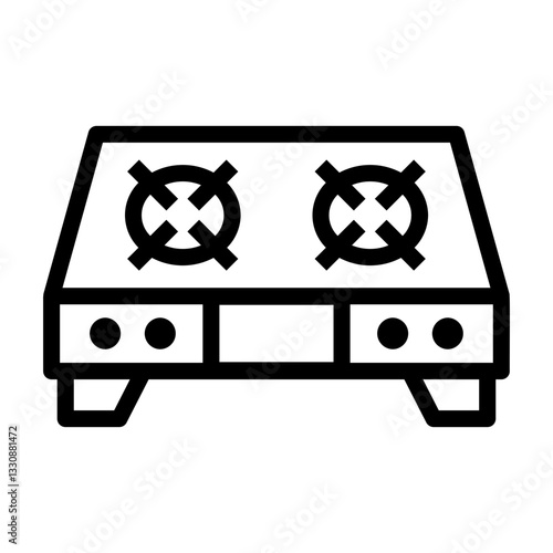 gas stove Line Icon
