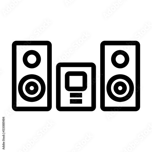 home theatre Line Icon