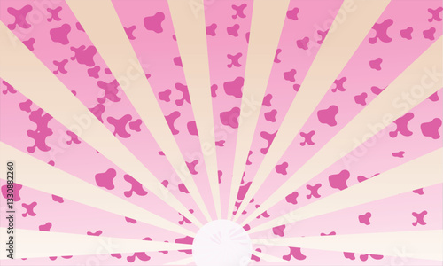 Concentrated lines background design, effect lines background design, cherry blossoms background design, sparkling background design, sunburst background design, 