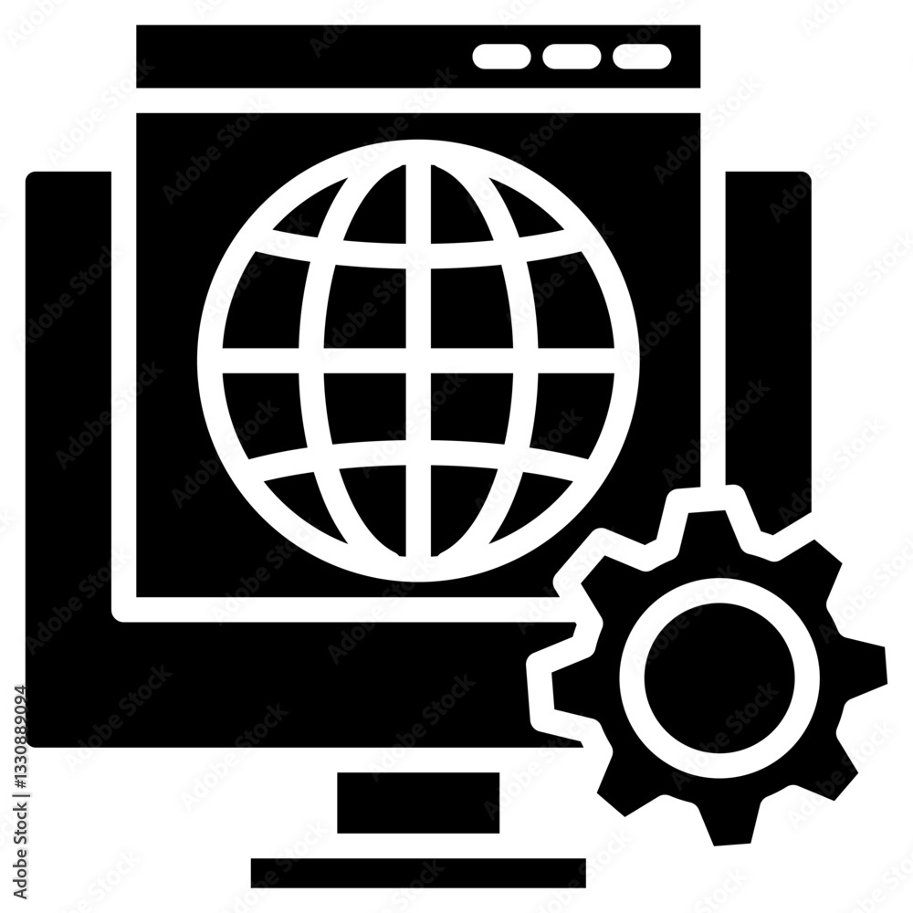 Fototapeta premium Web Development Icon