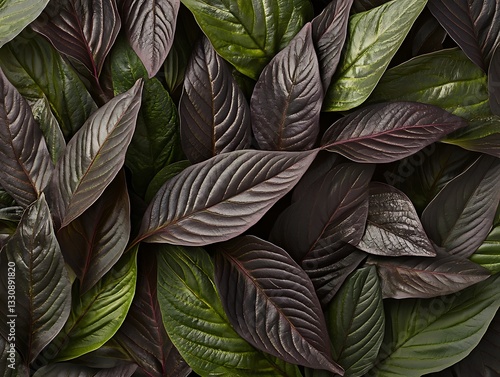 Wallpaper Mural Black and green abstract background wallpaper natural view theme background, nature close up plants view Torontodigital.ca