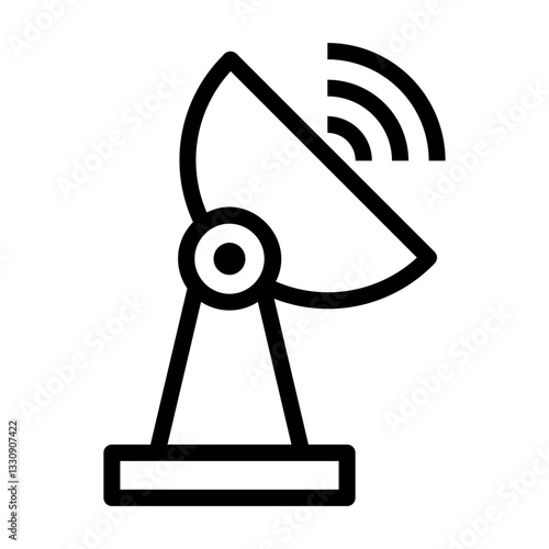 satellite dish Line Icon