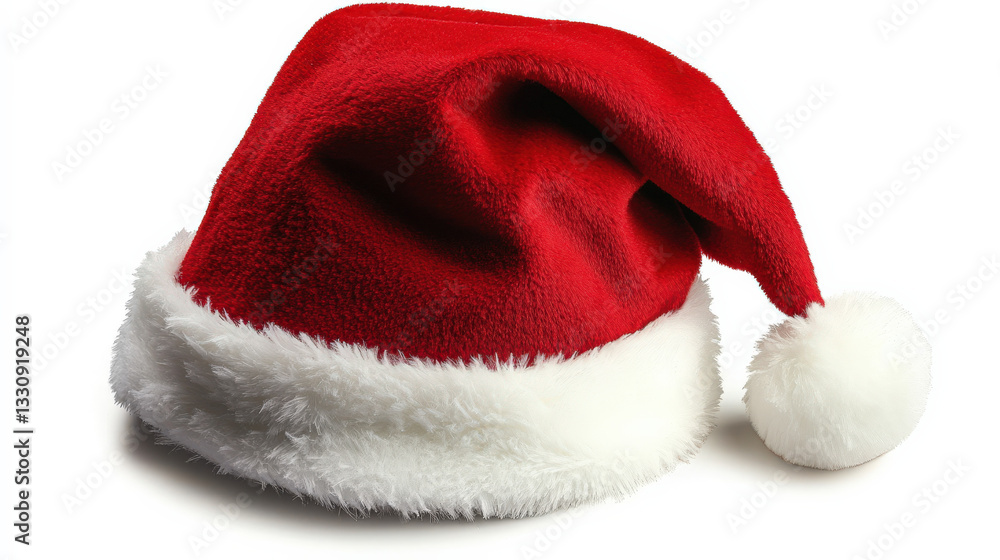 A red Christmas hat A red Christmas hat
