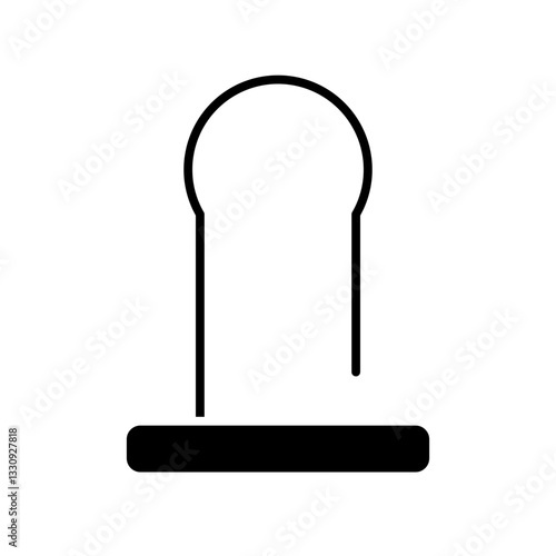 female condom glyph icon