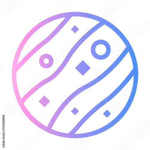 mercury Line Gradient Icon