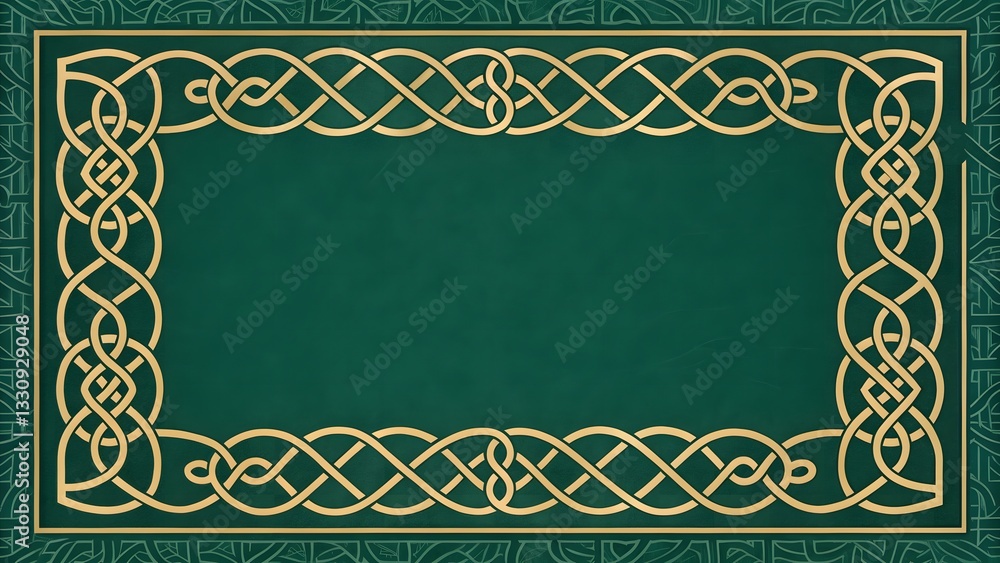 Obraz premium green frame with a border