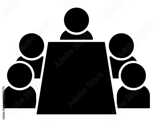 会議のアイコン 黒