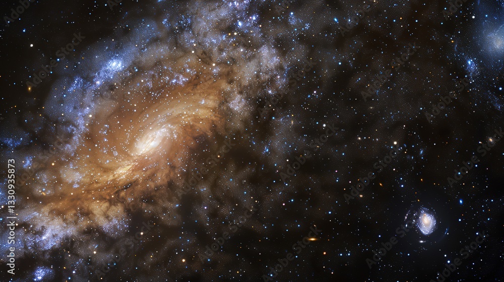 Fototapeta premium Colorful_galaxy_space_galactic_background