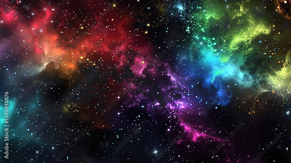 Fototapeta premium Colorful_galaxy_space_galactic_background