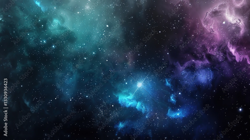 Naklejka premium dark_galactic_background_