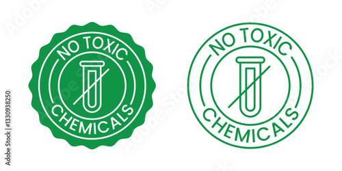 no toxic chemicals icon stamp. no toxic chemicals label and stamp.