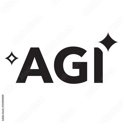 AGIをイメージしたアイコン　ベクターイラスト