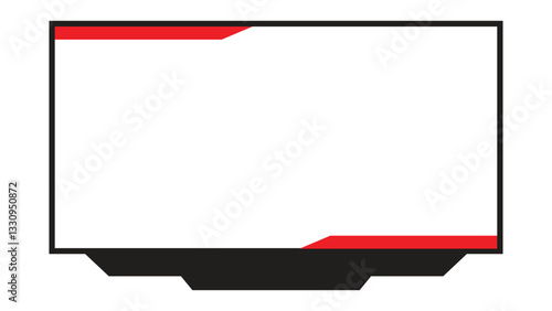 Overlay frame design for game live stream, game overlay frame