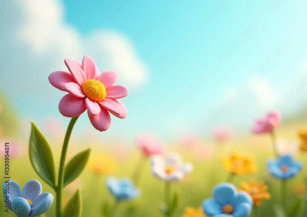 Fototapeta premium Flower in natural background