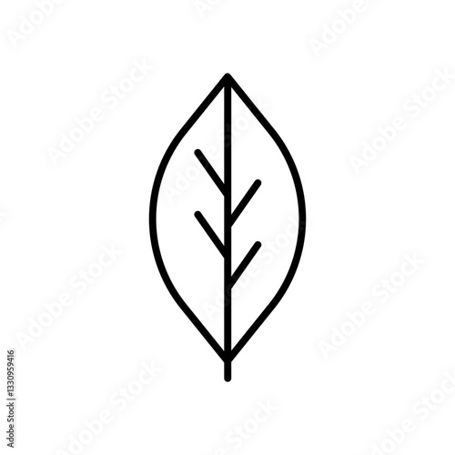 Vector leaf. Leaf icon. Ecology icon. Green technology icon. Bio icon. Organic icon.