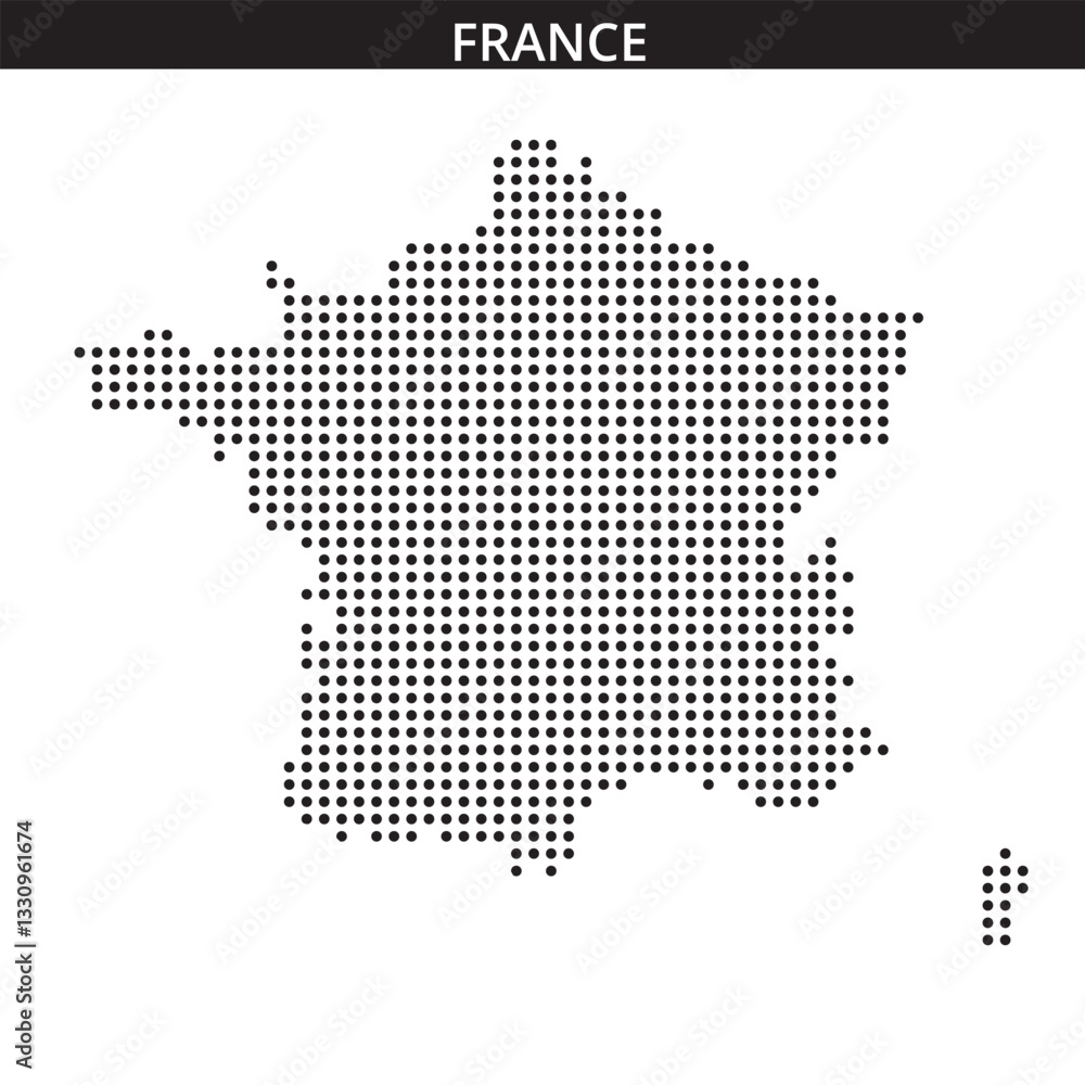 France map in dots France map in dots