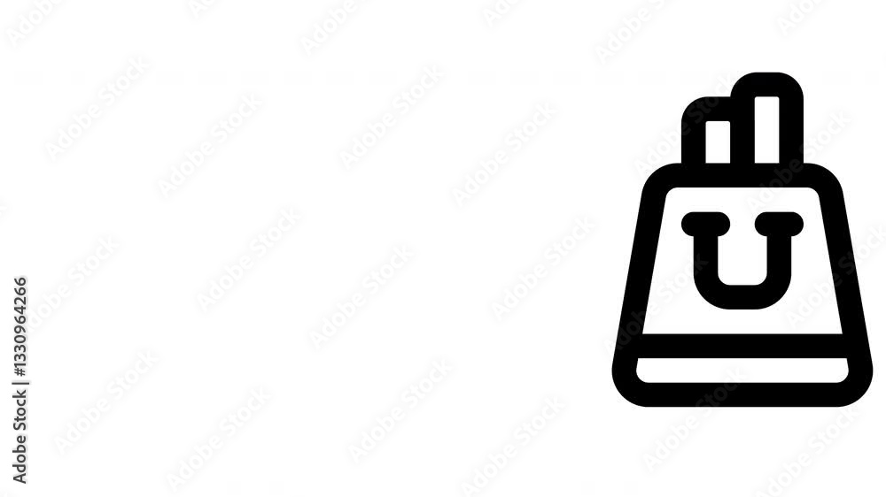 shopping bag animated icon