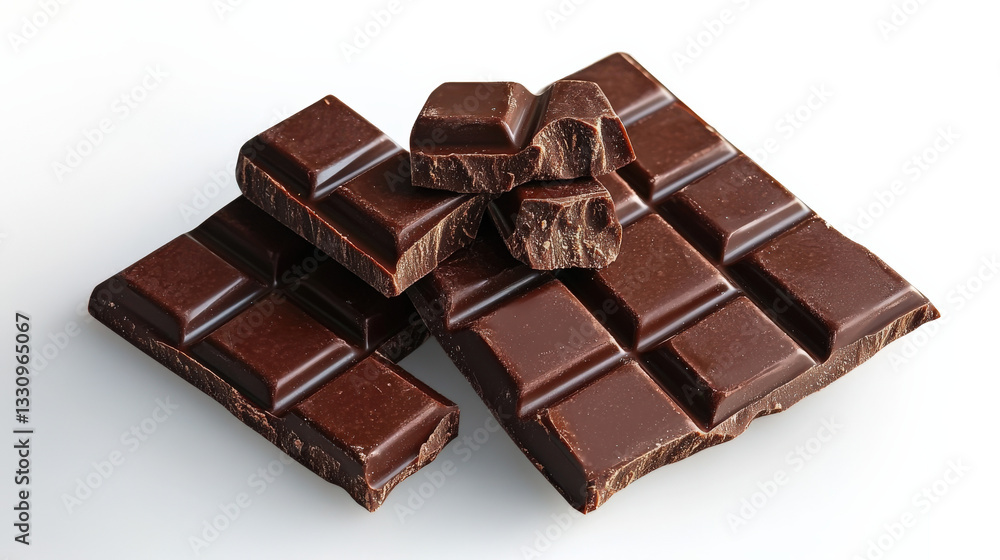 A large piece of brown chocolate A large piece of brown chocolate