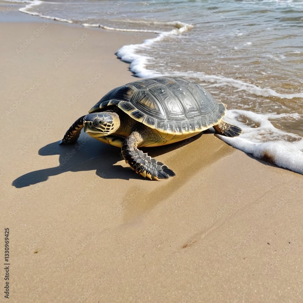 Obraz premium turtle on the beach