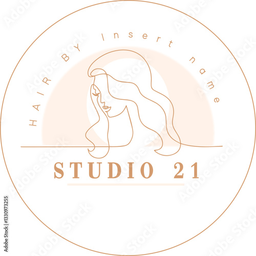 Hair design logo brand branding salon mock up beauty logos logotype logo artwork typography tote badge emblem vector  salons hair dressor rebrand
