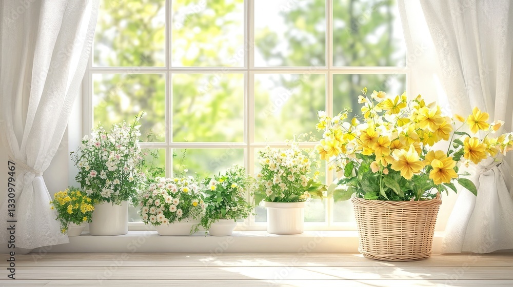 flowers in the window flowers in the window