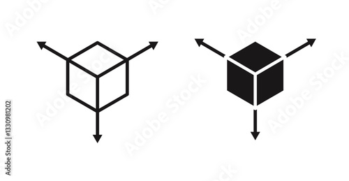 Bim icon outlined icon vector collection.