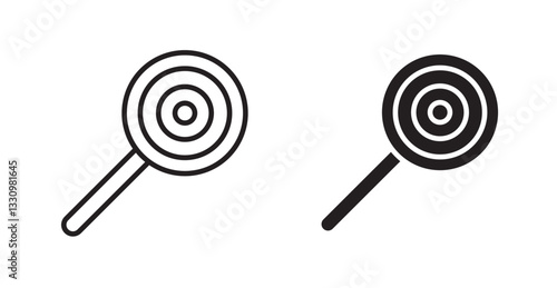 Candy icon outlined icon vector collection.