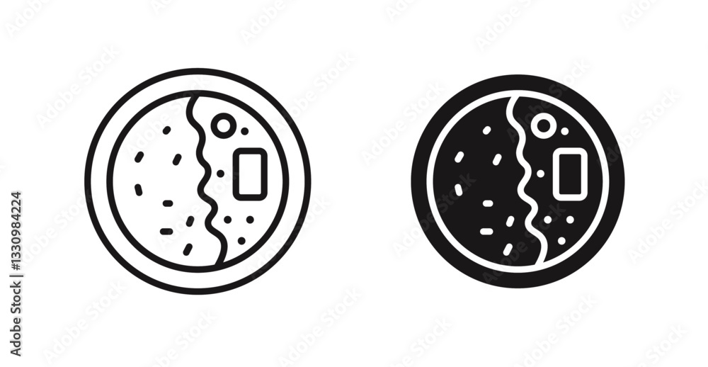 Kare raisu icon outlined icon vector collection. Kare raisu icon outlined icon vector collection.