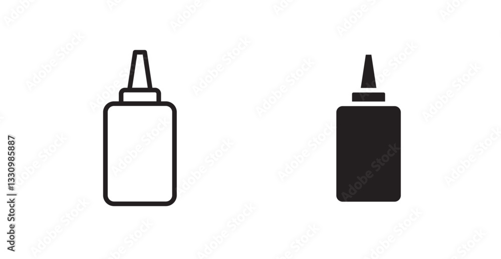 Sauce icon outlined icon vector collection.