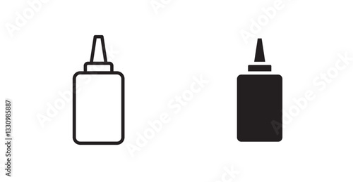Sauce icon outlined icon vector collection.