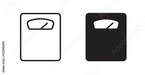 Scale icon outlined icon vector collection.