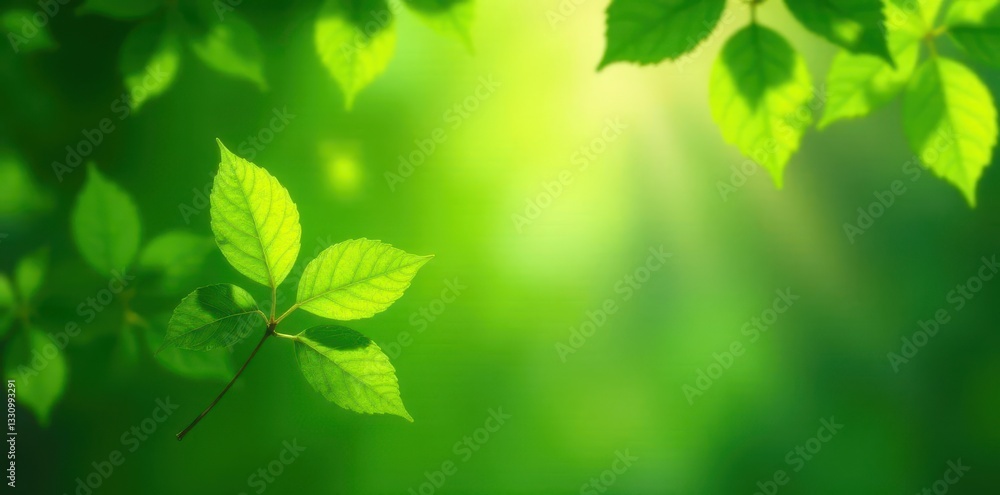 Gentle breeze rustling new leaves, emerald canopy, shadow, bright Gentle breeze rustling new leaves, emerald canopy, shadow, bright