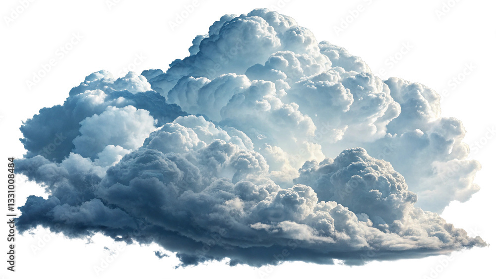 Naklejka premium white fluffy cloud isolated Transparent background, PNG Clipart.