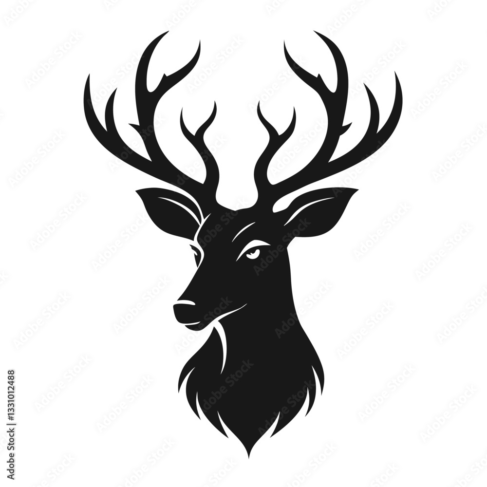 deer head silhouette deer head silhouette