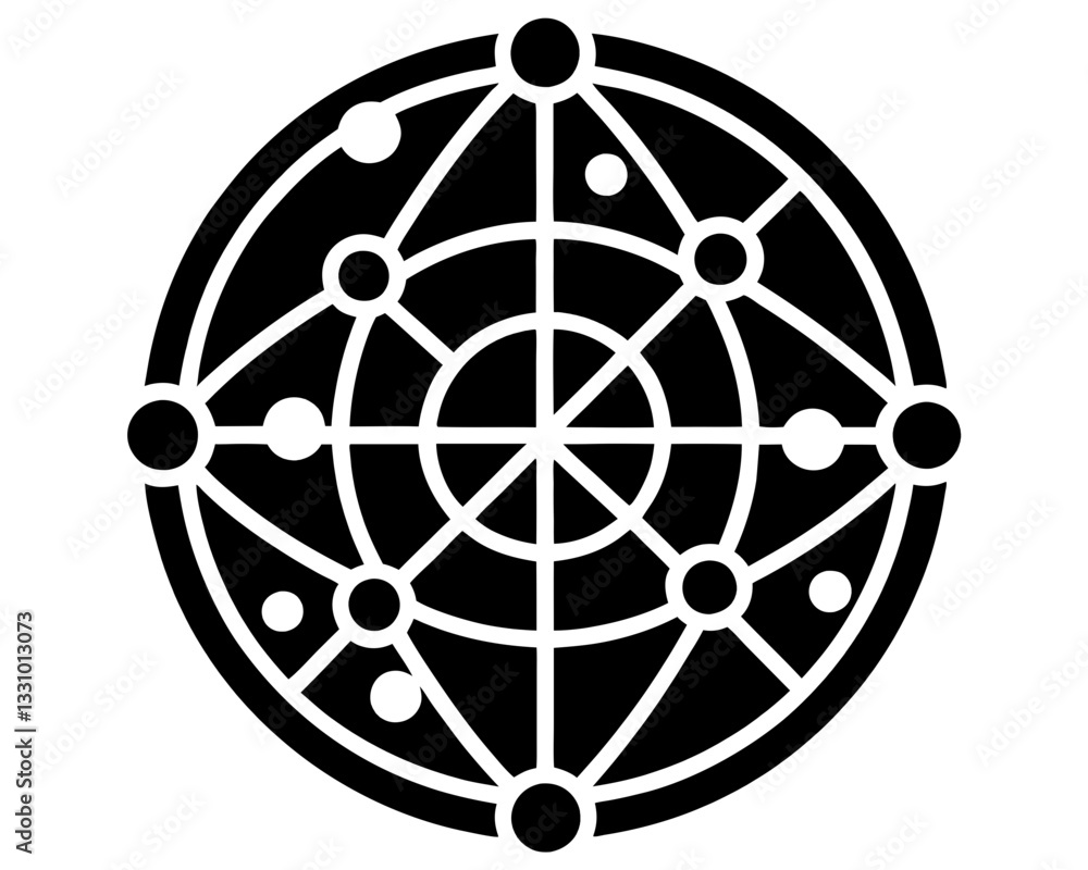 Global Network Icon , Digital Connection Symbol Global Network Icon , Digital Connection Symbol