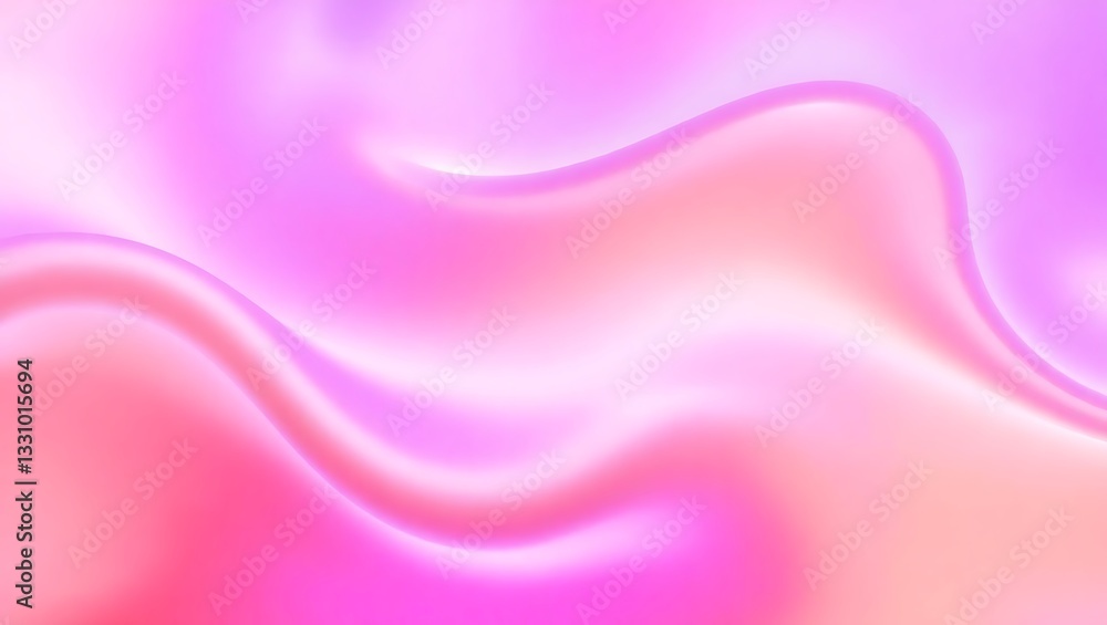 Obraz premium Abstract Light Blue Wavy Background - Smooth Fluid Texture, Serene Aqua Waves, Soft Flowing Patterns, Calming Oceanic Design, Tranquil Water-Inspired Art