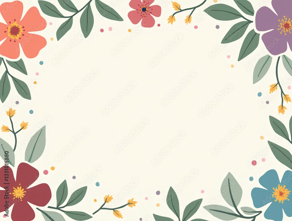 Digital bohemian style flower illustration border poster web page ppt background. Bohemian Style. Illustration. Generative ai Digital bohemian style flower illustration border poster web page ppt background. Bohemian Style. Illustration. Generative ai
