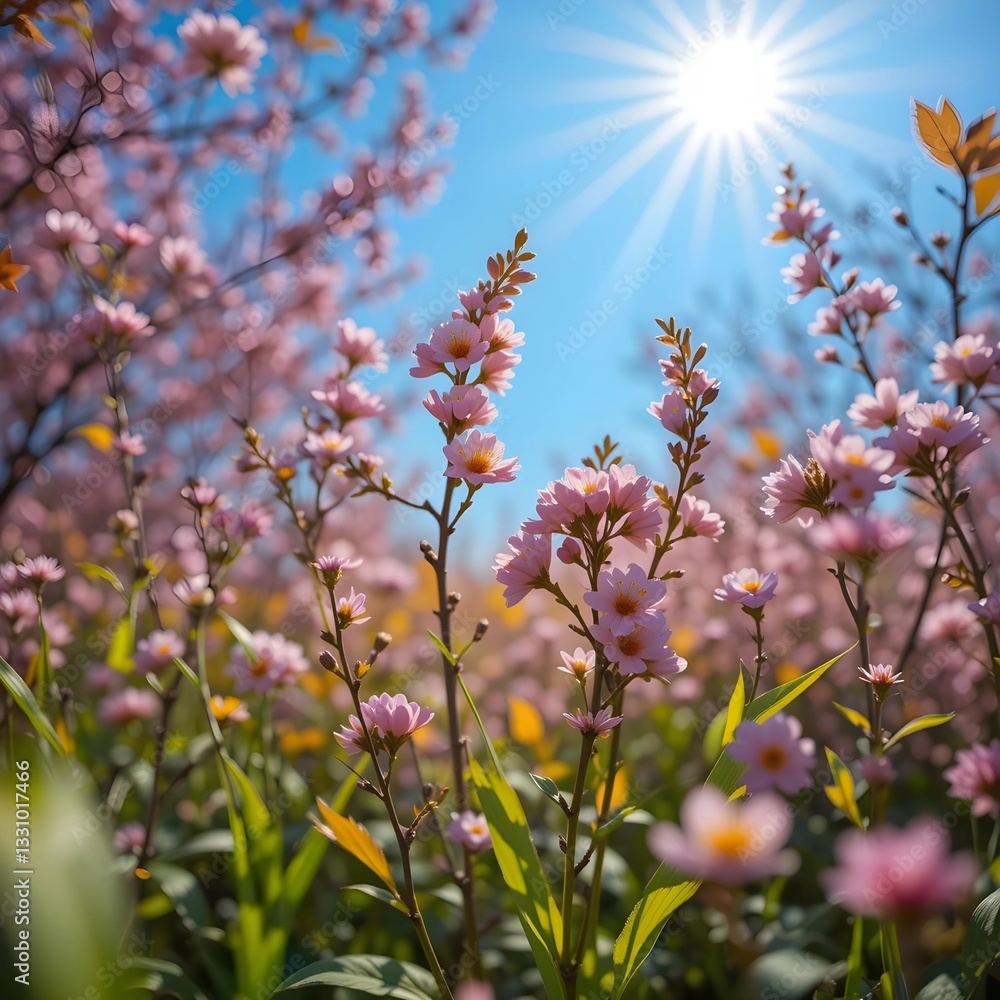 pink flowers in the garden