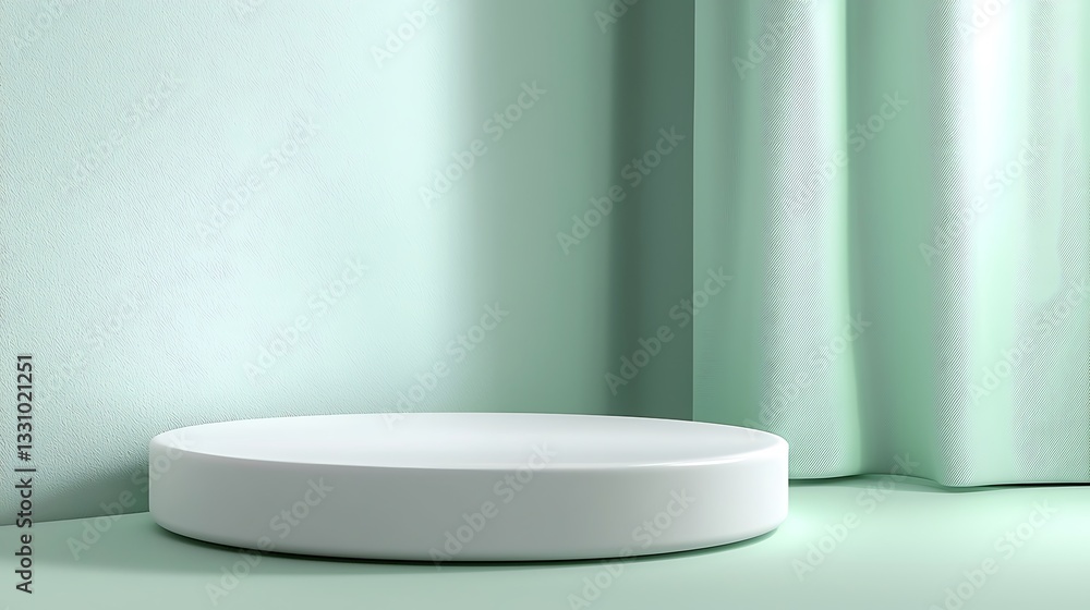 Elegant Smooth Porcelain Round Display Platform for Product Presentation Elegant Smooth Porcelain Round Display Platform for Product Presentation