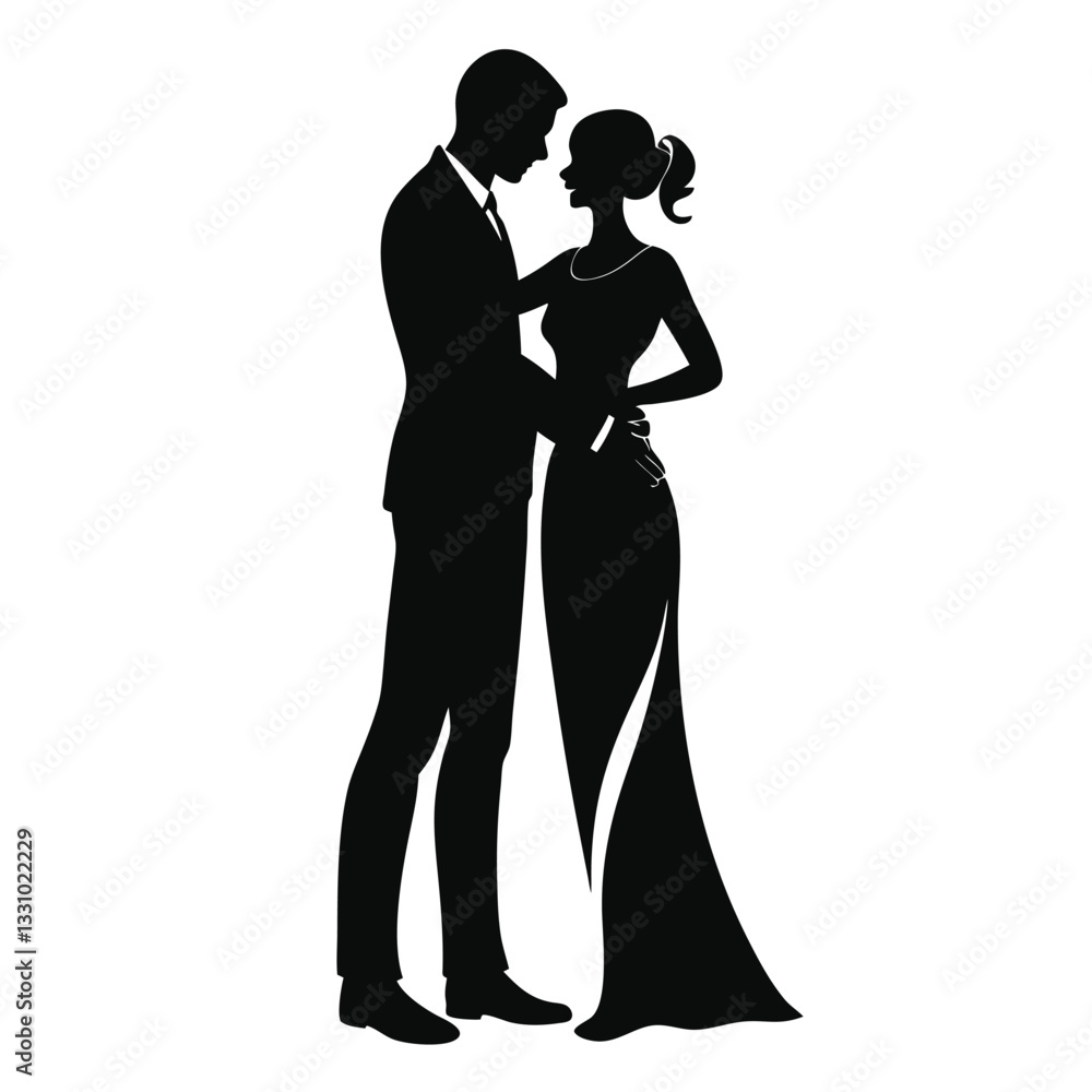 custom made wallpaper toronto digitalRomantic & Family Silhouette Collection | Trending Minimalist Love & Bonding Illustrations
