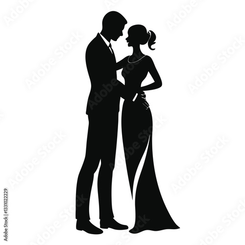 Wallpaper Mural Romantic & Family Silhouette Collection | Trending Minimalist Love & Bonding Illustrations Torontodigital.ca